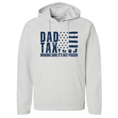 Dad Tax Making Sure Its Not Poiso Performance Fleece Hoodie