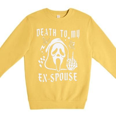 Death To My Exspouse Newly Divorce Status Ex Marriage Life Premium Crewneck Sweatshirt