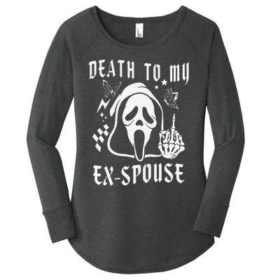 Death To My Exspouse Newly Divorce Status Ex Marriage Life Women's Perfect Tri Tunic Long Sleeve Shirt