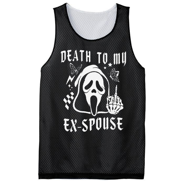 Death To My Exspouse Newly Divorce Status Ex Marriage Life Mesh Reversible Basketball Jersey Tank