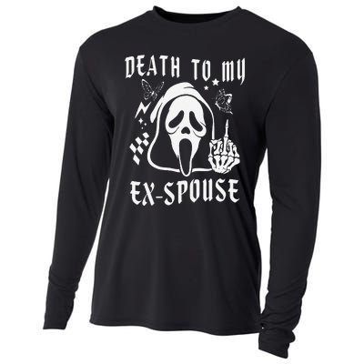 Death To My Exspouse Newly Divorce Status Ex Marriage Life Cooling Performance Long Sleeve Crew