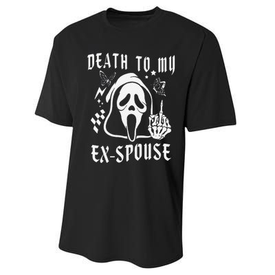 Death To My Exspouse Newly Divorce Status Ex Marriage Life Performance Sprint T-Shirt