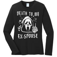 Death To My Exspouse Newly Divorce Status Ex Marriage Life Ladies Long Sleeve Shirt