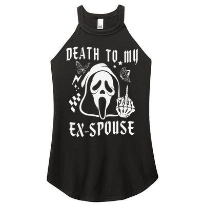 Death To My Exspouse Newly Divorce Status Ex Marriage Life Women's Perfect Tri Rocker Tank