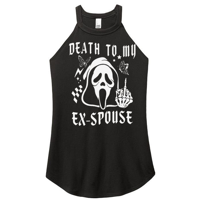 Death To My Exspouse Newly Divorce Status Ex Marriage Life Women's Perfect Tri Rocker Tank