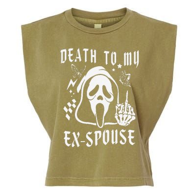 Death To My Exspouse Newly Divorce Status Ex Marriage Life Garment-Dyed Women's Muscle Tee