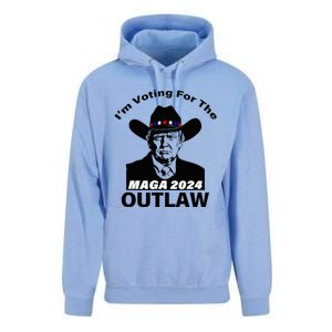 Donald Trump Maga IM Voting For The Outlaw 2024 Unisex Surf Hoodie