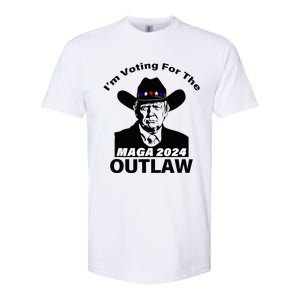 Donald Trump Maga IM Voting For The Outlaw 2024 Softstyle CVC T-Shirt