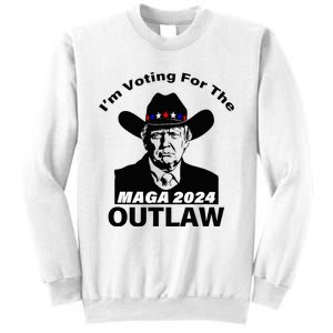 Donald Trump Maga IM Voting For The Outlaw 2024 Sweatshirt