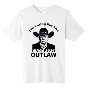 Donald Trump Maga IM Voting For The Outlaw 2024 Tall Fusion ChromaSoft Performance T-Shirt