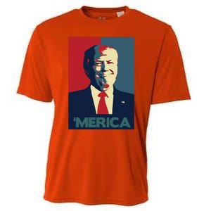 Donald Trump Merica Gift Cooling Performance Crew T-Shirt