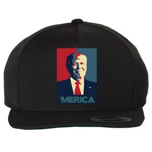 Donald Trump Merica Gift Wool Snapback Cap