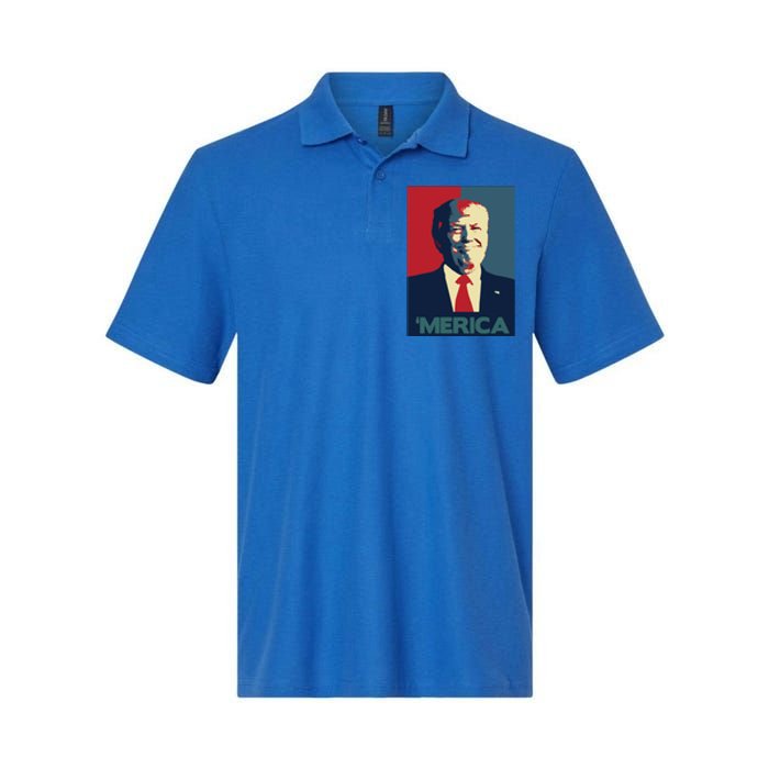 Donald Trump Merica Gift Softstyle Adult Sport Polo