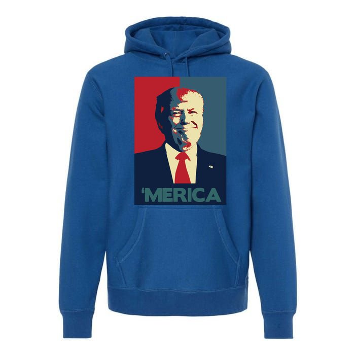 Donald Trump Merica Gift Premium Hoodie