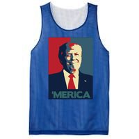 Donald Trump Merica Gift Mesh Reversible Basketball Jersey Tank