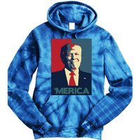 Donald Trump Merica Gift Tie Dye Hoodie