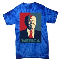 Donald Trump Merica Gift Tie-Dye T-Shirt