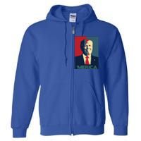 Donald Trump Merica Gift Full Zip Hoodie