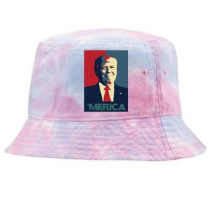 Donald Trump Merica Gift Tie-Dyed Bucket Hat