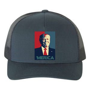 Donald Trump Merica Gift Yupoong Adult 5-Panel Trucker Hat