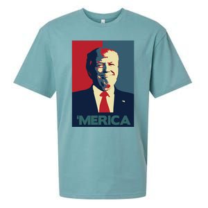 Donald Trump Merica Gift Sueded Cloud Jersey T-Shirt