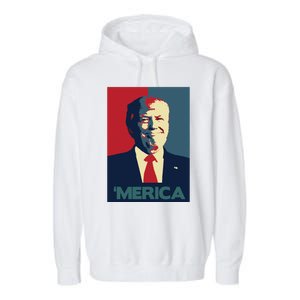 Donald Trump Merica Gift Garment-Dyed Fleece Hoodie