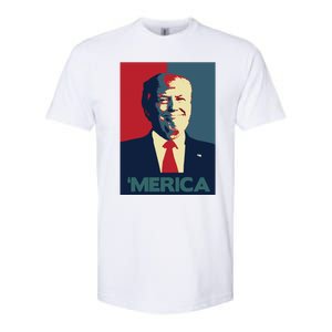 Donald Trump Merica Gift Softstyle CVC T-Shirt