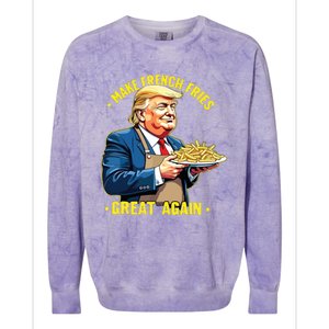 Donald Trump Make French Fries Great Again Colorblast Crewneck Sweatshirt