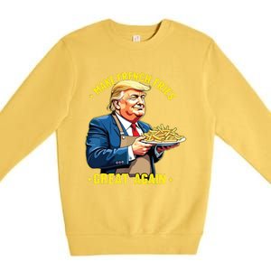 Donald Trump Make French Fries Great Again Premium Crewneck Sweatshirt