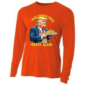 Donald Trump Make French Fries Great Again Cooling Performance Long Sleeve Crew