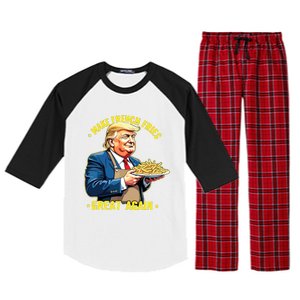 Donald Trump Make French Fries Great Again Raglan Sleeve Pajama Set