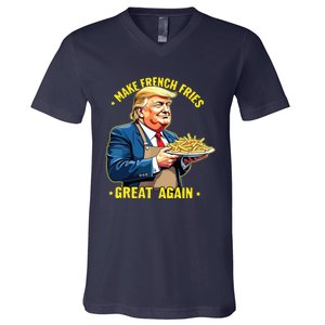 Donald Trump Make French Fries Great Again V-Neck T-Shirt