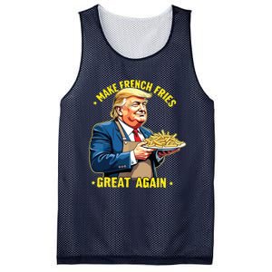 Donald Trump Make French Fries Great Again Mesh Reversible Basketball Jersey Tank