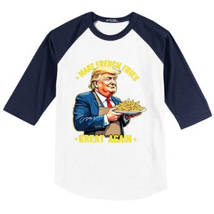 Donald Trump Make French Fries Great Again Baseball Sleeve Shirt