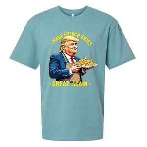 Donald Trump Make French Fries Great Again Sueded Cloud Jersey T-Shirt