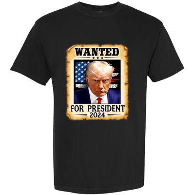 Donald Trump Mug Shot Wanted For U.S. President 2024 Garment-Dyed Heavyweight T-Shirt