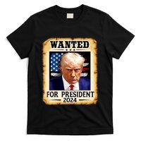 Donald Trump Mug Shot Wanted For U.S. President 2024 T-Shirt