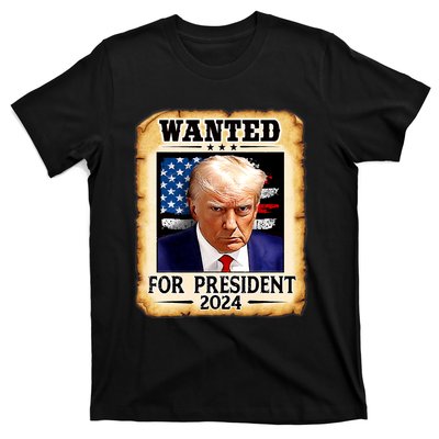 Donald Trump Mug Shot Wanted For U.S. President 2024 T-Shirt