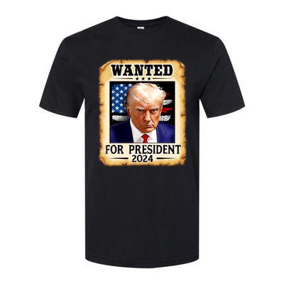 Donald Trump Mug Shot Wanted For U.S. President 2024 Softstyle CVC T-Shirt