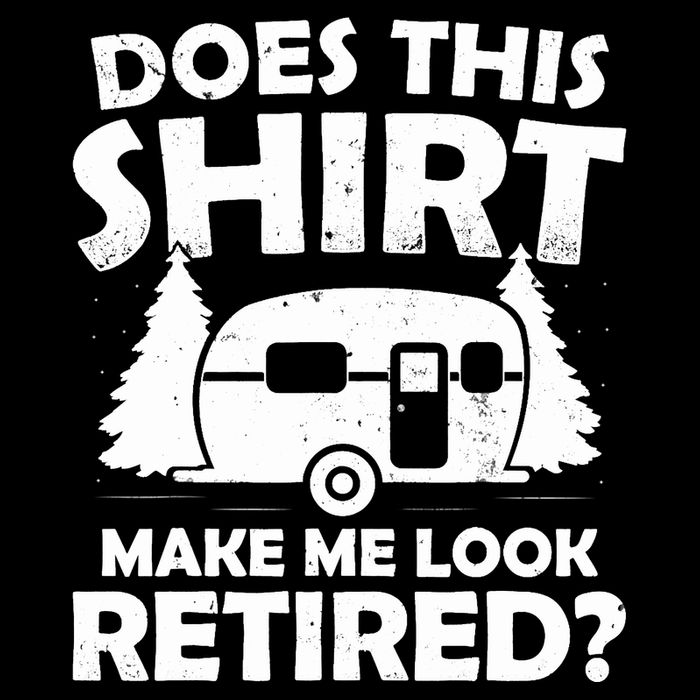 Does This Make Me Look Retired Camping Retirement RV Sustainable Bucket Hat