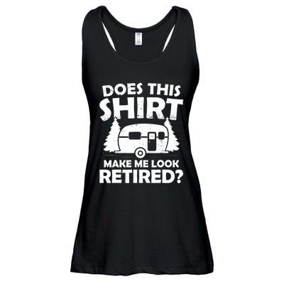 Does This Make Me Look Retired Camping Retirement RV Ladies Essential Flowy Tank