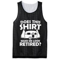 Does This Make Me Look Retired Camping Retirement RV Mesh Reversible Basketball Jersey Tank