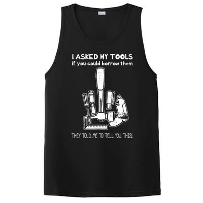 Dont Touch My Tools Funny Construction Worker Gift PosiCharge Competitor Tank