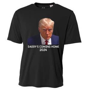 Donald Trump Mugshot DaddyS Coming Home 2024 Cooling Performance Crew T-Shirt