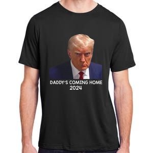 Donald Trump Mugshot DaddyS Coming Home 2024 Adult ChromaSoft Performance T-Shirt