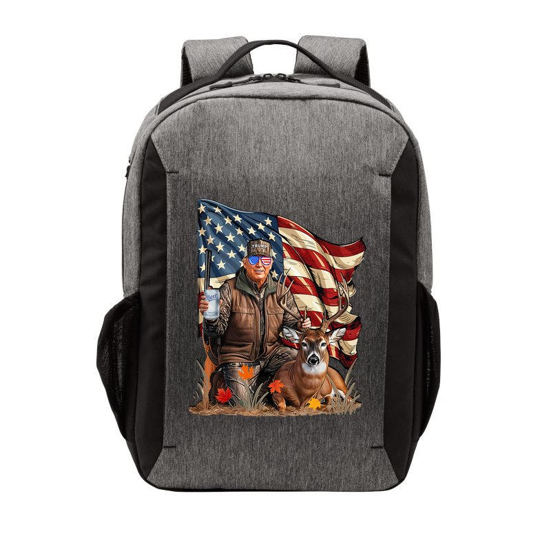 Donald Trump Maga Deer Hunting Parotic American Flag Vector Backpack