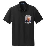 Donald Trump Mugshot Wanted For President 2024 Dry Zone Grid Polo