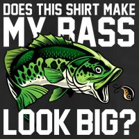 Does This Make My Bass Look Big Funny Fishing 7 Panel Mesh Trucker Snapback Hat