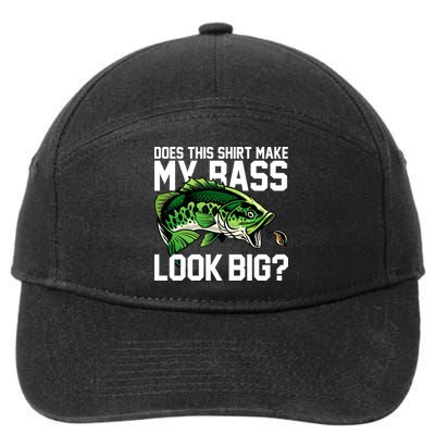 Does This Make My Bass Look Big Funny Fishing 7-Panel Snapback Hat