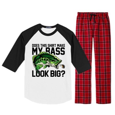 Does This Make My Bass Look Big Funny Fishing Raglan Sleeve Pajama Set